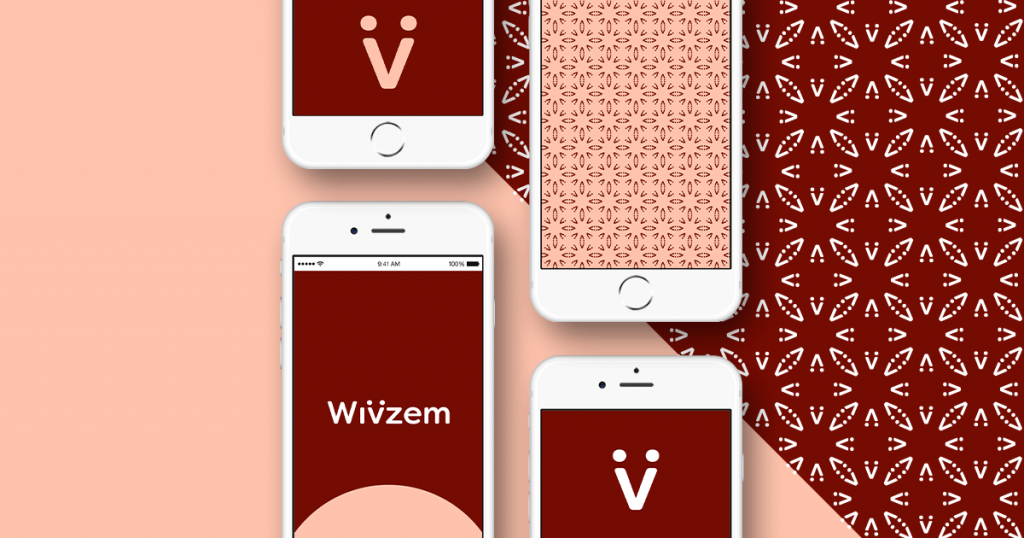 L'identité de la marque de la plateforme Wivzem après avoir défini sa stratégie de positionnement.