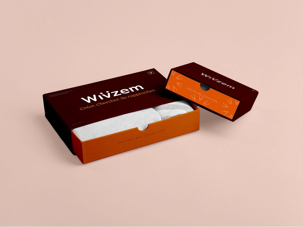 Le packaging d'une boite de wivzem après la création de son identité graphique
