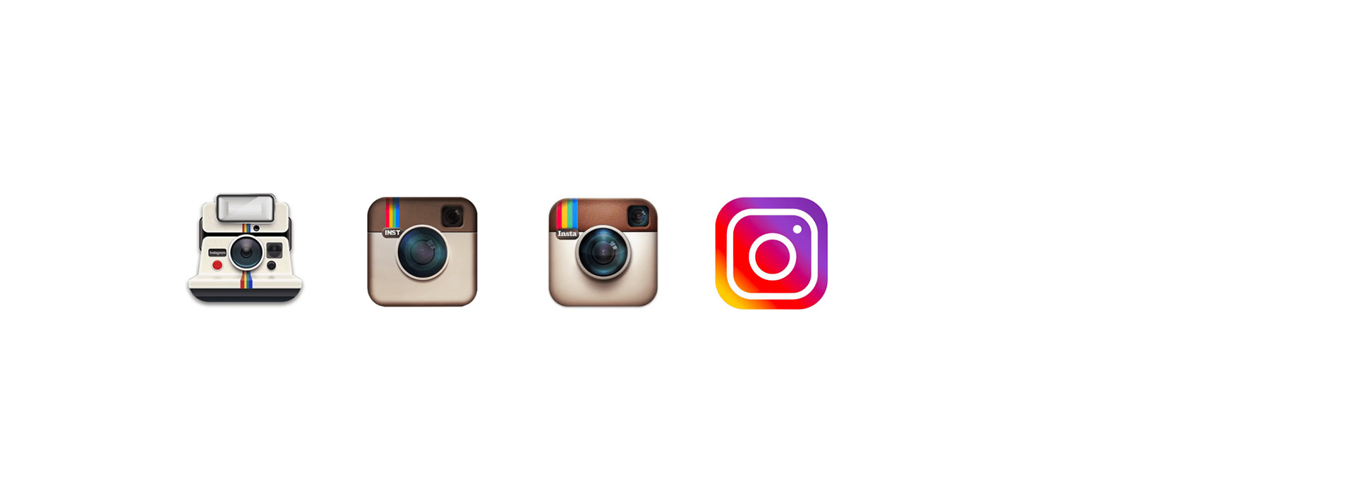 Évolution du logo d'Instagram de 2010 à 2022