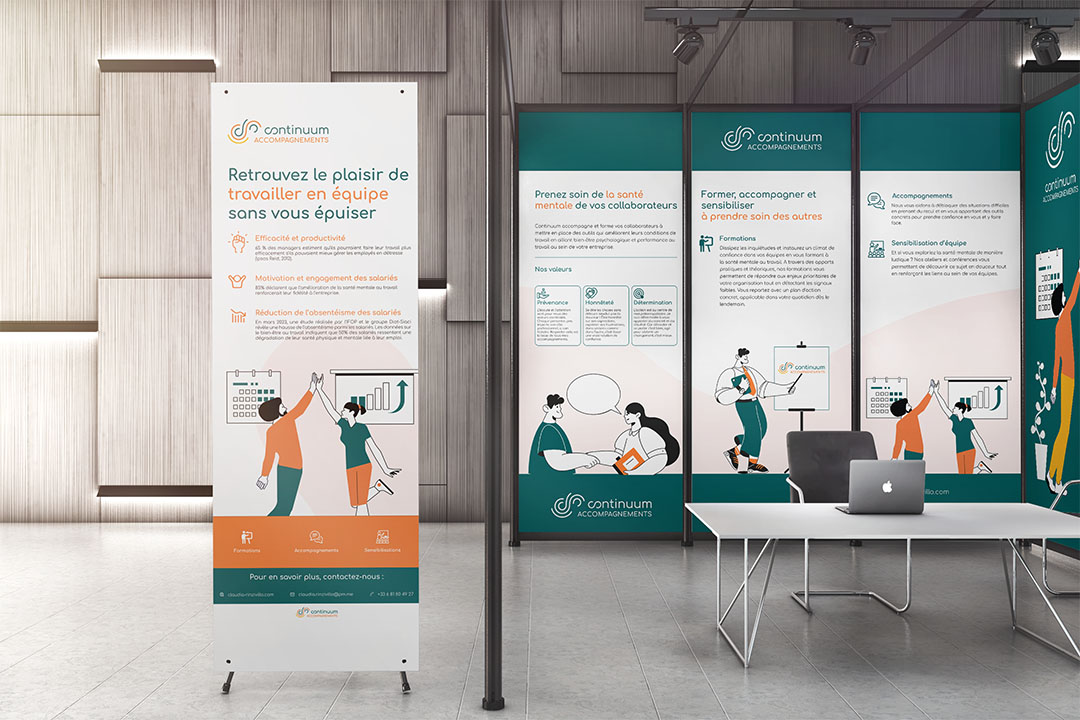 Design d'un salon professionnel