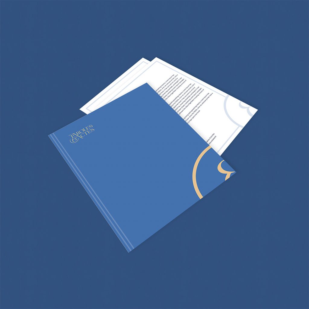 Logo de notaire décliné sur l'en-tête de ses documents