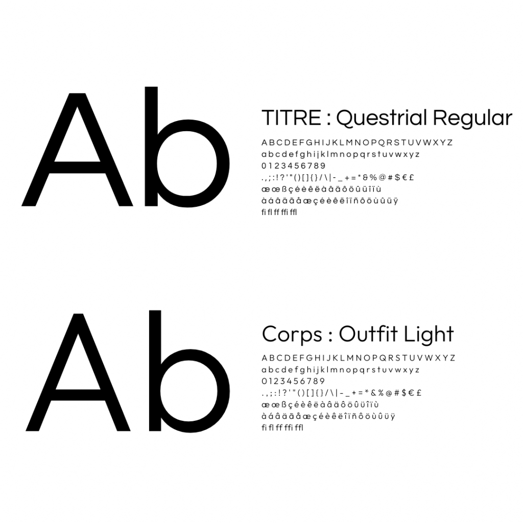 Police d'écriture d'une marque de cosmétique