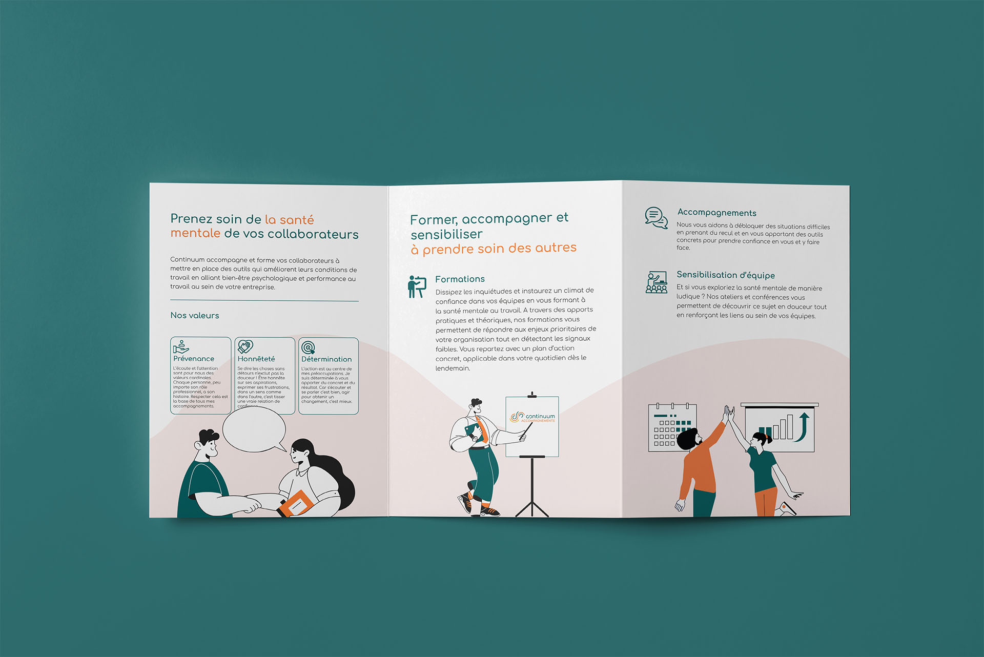 Brochures commerciales pour un cabinet de conseil
