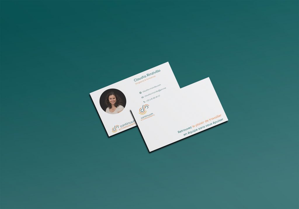 Cartes de visite d'une consultante