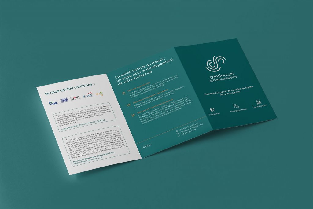 Brochure commerciale d'un cabinet de conseil