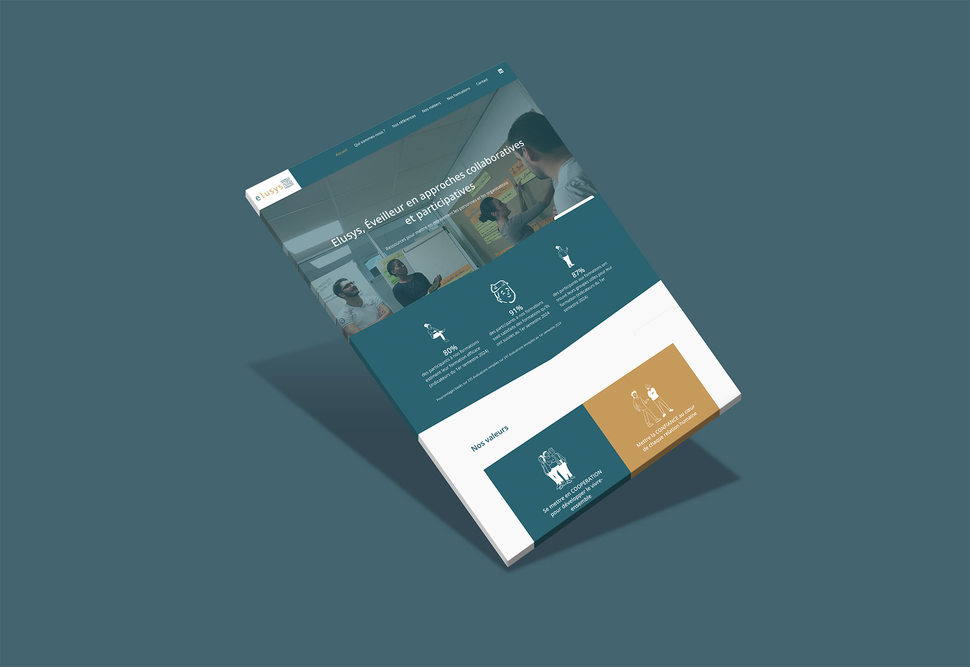 Site web d'un cabinet de conseil