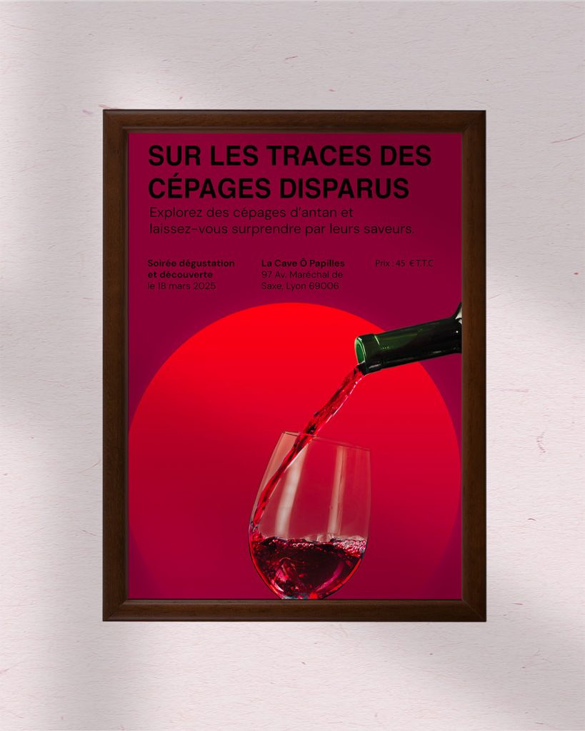 L'affiche des Soirées Entreprise & Découverte conçue par le studio graphique lyonnais La Clinique des Marques