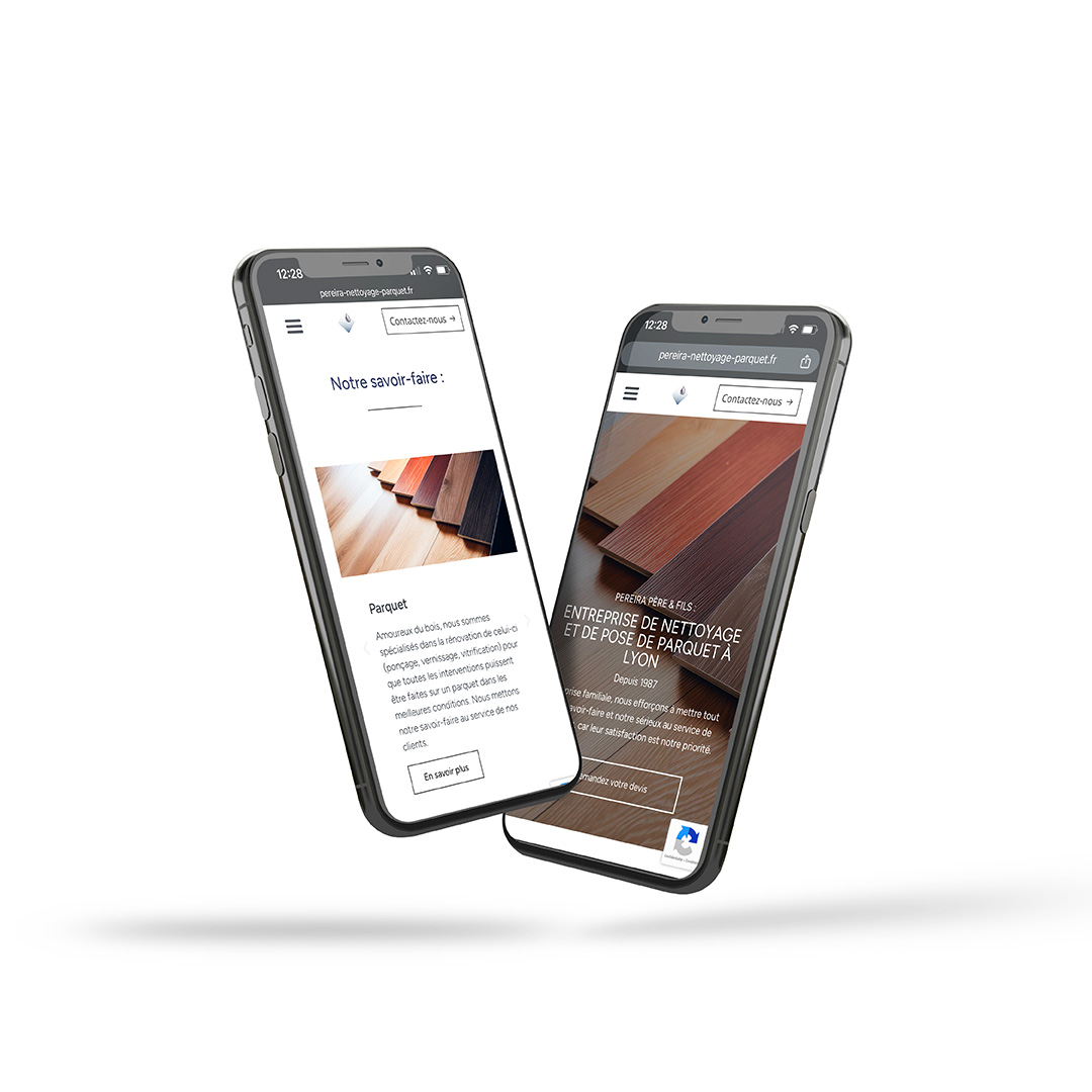 Une maquette webdesign conçu par le studio graphique à Lyon La Clinique des Marques.