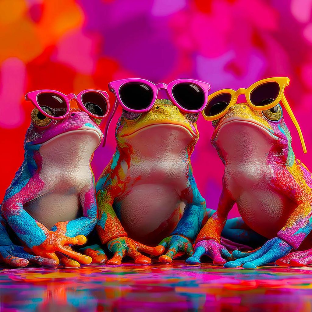 Les mascottes de l'agence en plein brainstorming pour trouver une idée de campagne créative.