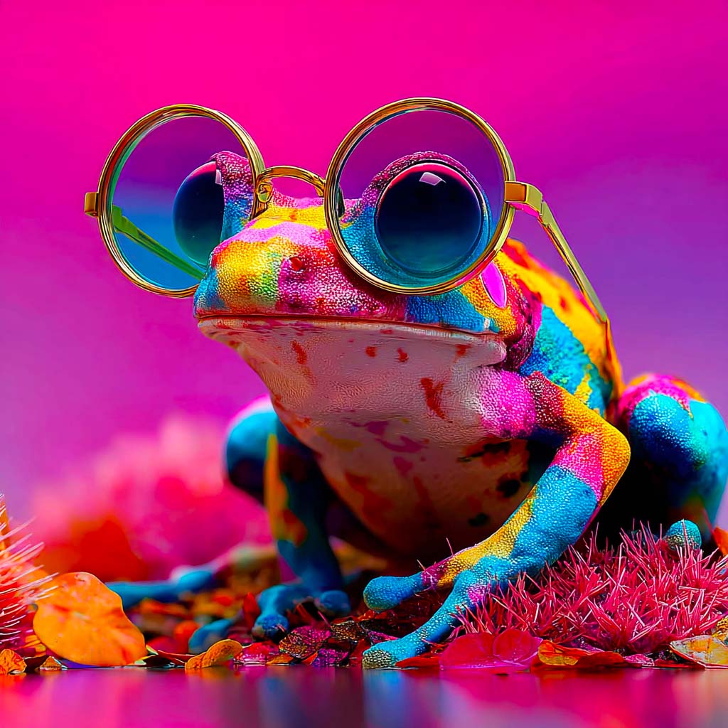La mascotte de l'agence en train de demander un devis de graphisme.