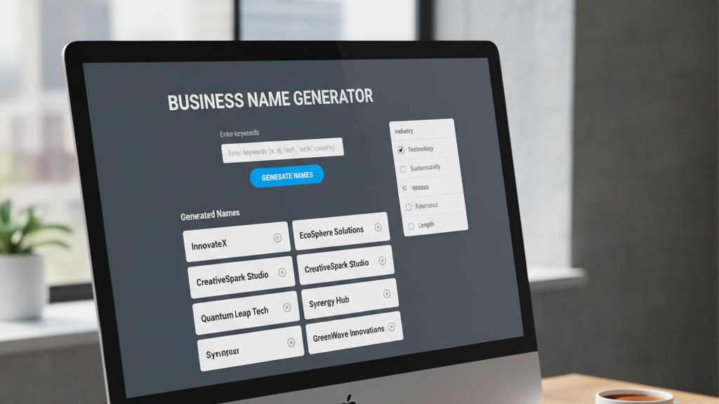 Un générateur de nom d'entreprise.