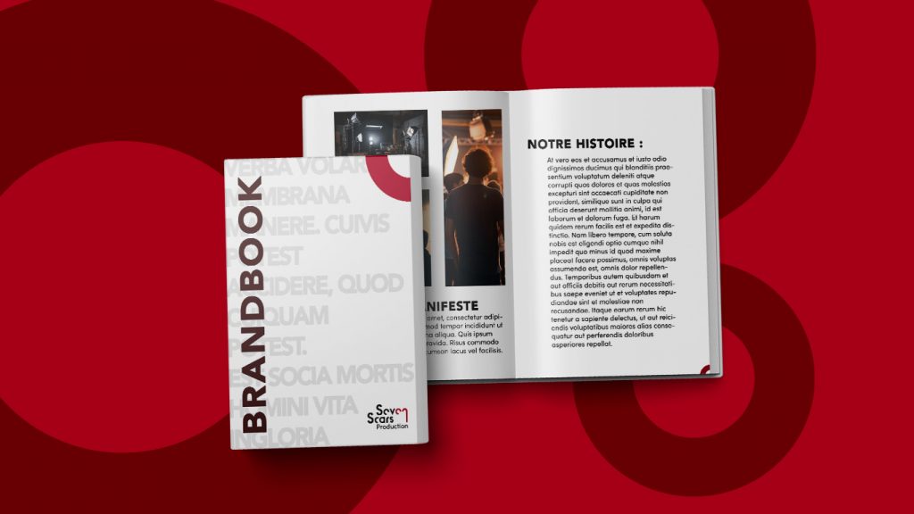 Brandbook de l'entreprise Seven Scars.