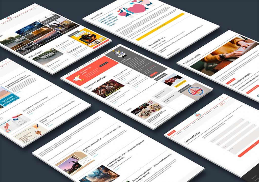 Site web conçu par le studio graphique lyonnais La Clinique des Marques.